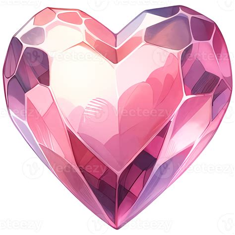 Ai Generated Crystals Shape Heart Shaped Diamond Isolated Jewel