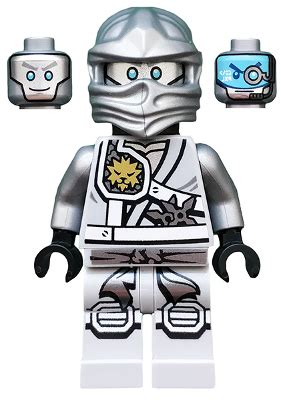 Minifigure njo251 : Zane - Titanium Ninja Light Bluish Gray, Scabbard ...