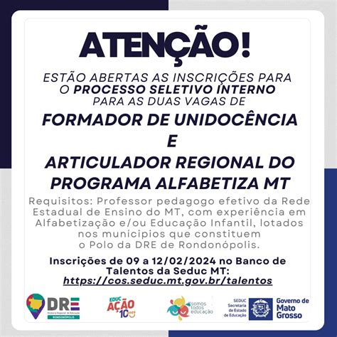 Inscri Es Para Vagas Na Dre Dre Diretoria Regional De Educa O De