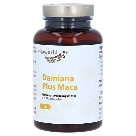 Erfahrungen zu DAMIANA PLUS Maca Kapseln 120 Stück - medpex Versandapotheke