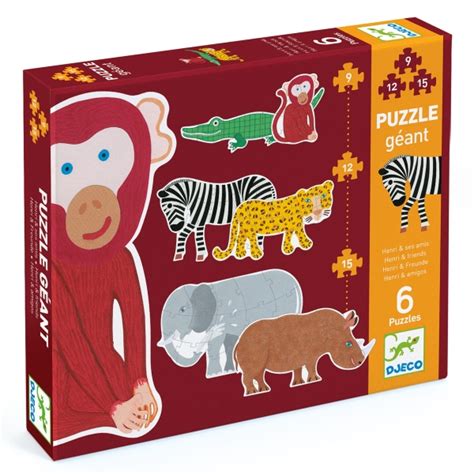 Djeco Puzzles Giant Henry And Friends