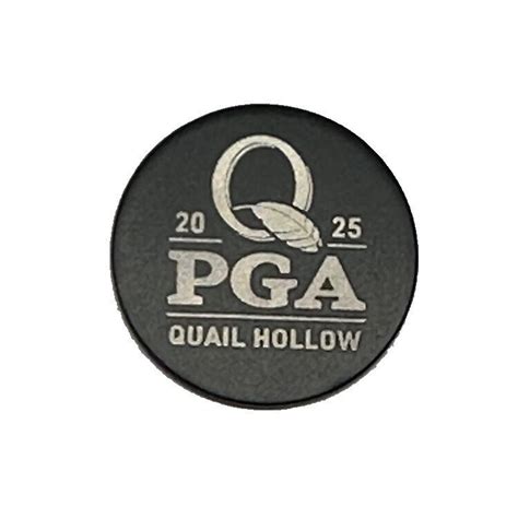 Pga Championship Quail Hollow Golf Ball Marker Black Gunmetal