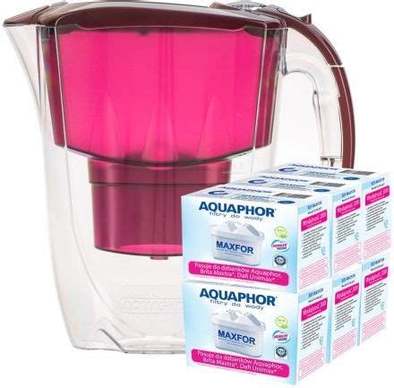 Dzbanek filtrujący Aquaphor Amethyst 2 8L Wiśniowy 6 wkładów B25