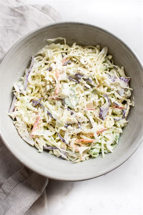 Simple Creamy Coleslaw Recipe • Salt And Lavender