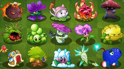 Plants Vs Zombies All Plants Max Level Power Up Vs Zombies