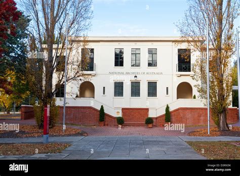 National Archives Of Australia Buidling In Parkes Canberra Australian