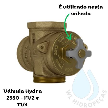 Acabamento Cromado E Reparo Para Válvula Descarga Hydra Max WL HIDROPEÇAS