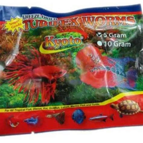 Jual Makanan Ikan Cacing Kering Tubifex Worms Shopee Indonesia