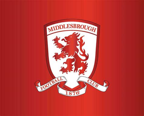 Middlesbrough Club Logo Symbol Premier League Football Abstract Design ...