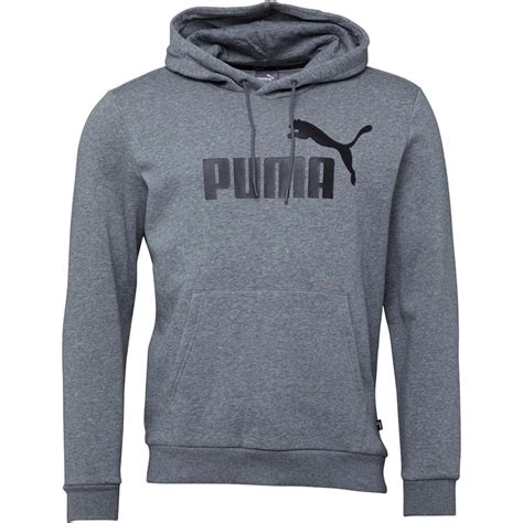 Buy Puma Mens Essentials Big Logo Hoodie Medium Grey Heather