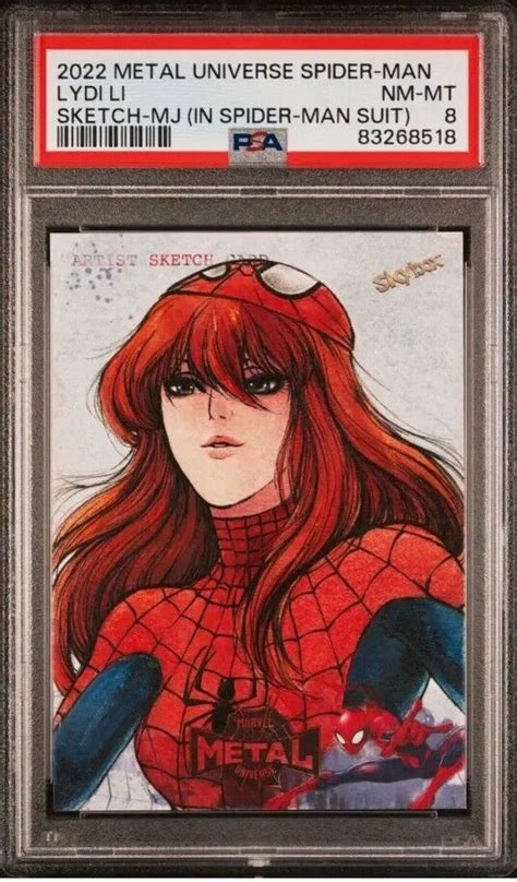 Marvel Metal Spider Man 1 1 Artist Sketch Mary Jane Lydi Li Tubillara