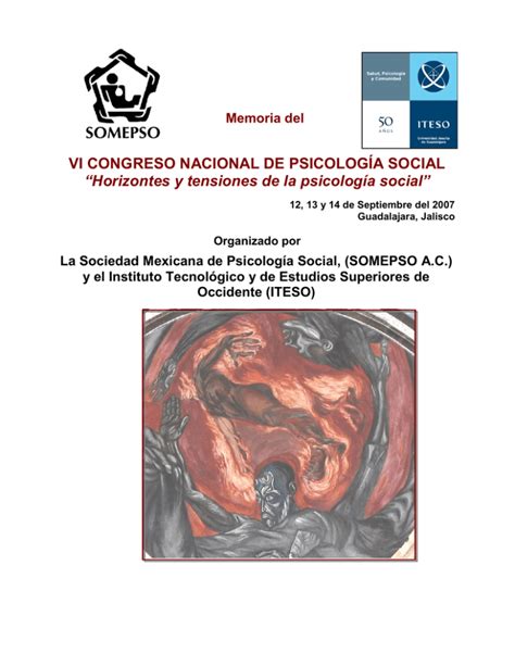 Pdf Completo Congresos De Psicolog A