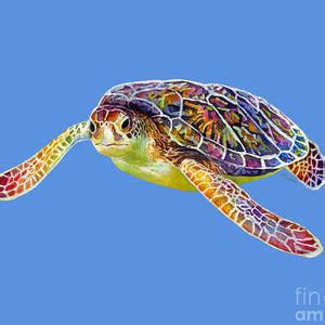 Sea Turtle 3 Painting By Hailey E Herrera Pixels