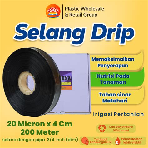 Jual Selang Drip Mikron Cm Meter Pipa Inch Shopee Indonesia