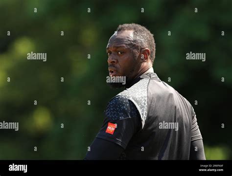 Usain Bolt During A Training Session At Champneys Tring Ahead Of The