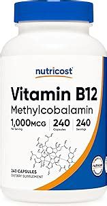 Nutricost Vitamina B Metilcobalamina Mcg C Psulas