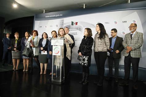 Conferencia De Prensa Concedida Por Senadoras Y Senadores Del PAN PAN