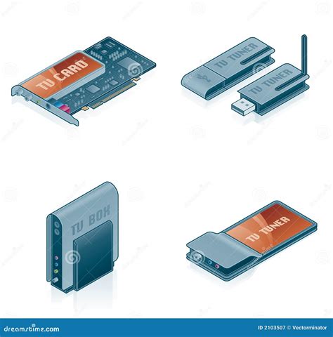 Iconos Del Hardware Fijados Elementos 55k Del Diseño Ilustración del