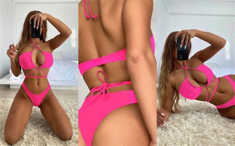 1C2B73 P13 SHEIN KOMPLET BIKINI RÓŻ S 13814416932 oficjalne
