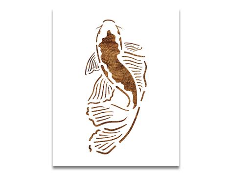 Koi Fish Stencil Printable