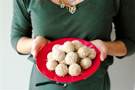 No Bake Peanut Butter Snowballs Happy Healthy Mama