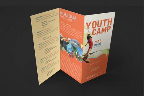 Youth Camp Tri Fold Brochure Template Behance