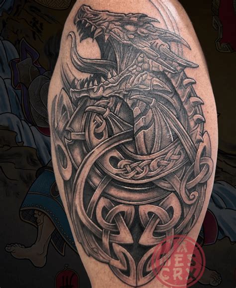 37 Incredible Celtic Dragon Tattoos To Honour Your Heritage