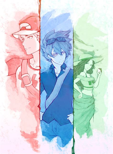 Pokemon Redbluegreen By Kiarou On Deviantart