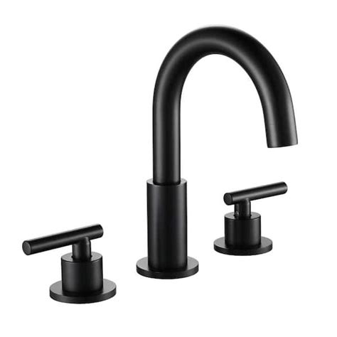 Flg In Widespread Double Handle Bathroom Faucet Holes Modern Brass