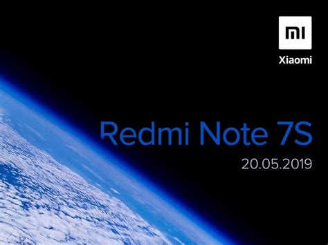 Xiaomi Redmi Note 7s With 48 Mp Rear Camera To Launch On 20 May In