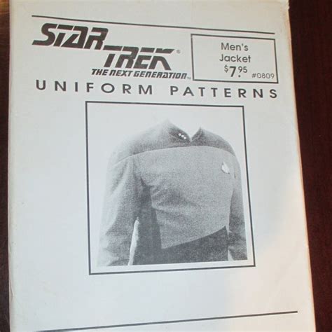 Star Trek Uniform Pattern - Etsy