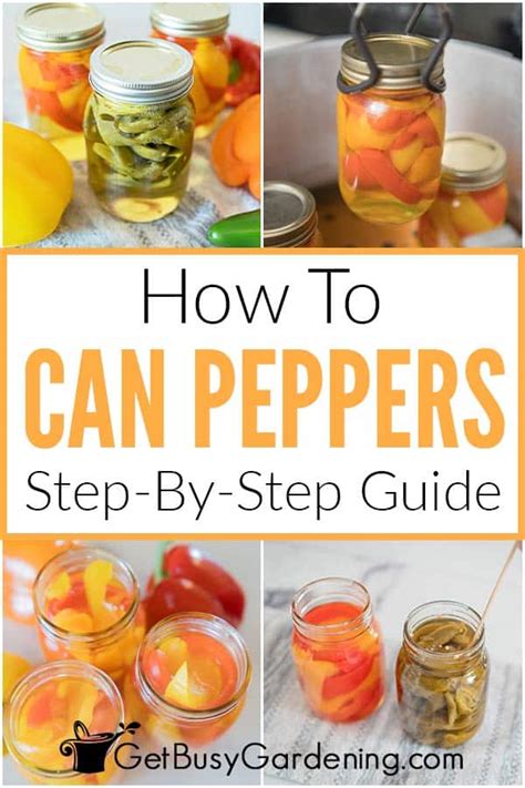 Canning Peppers - Complete How To Guide - Get Busy Gardening