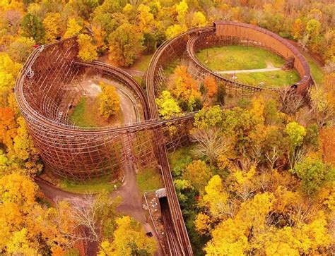 Well This Part Of The Ride Is A Marvel Wooden Roller Coaster