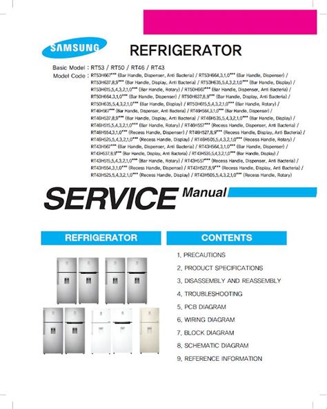 Diagrama Eléctrico De Refrigerador Samsung Modelo Rt43chsw