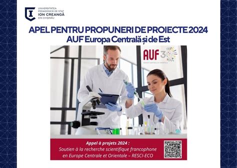 Apel pentru propuneri de proiecte 2024 AUF Europa Centrală și de Est