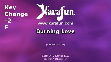 Burning Love Elvis Presley Karaoke Minus 2 F Youtube