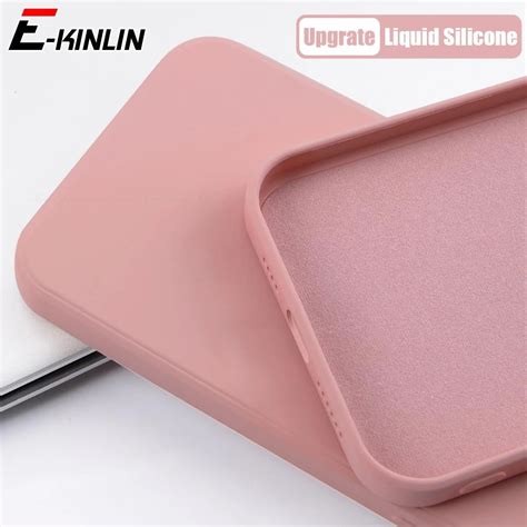 Liquid Silicone Solid Phone Case For Huawei Nova 9 8 8i 7 7i 5z 6 Se 5g 5 5i Pro 4 4e 3e Thin