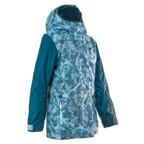 Veste De Snowboard Et De Ski Snb 500 Fille Bleu Et Turquoise Wedze Decathlon