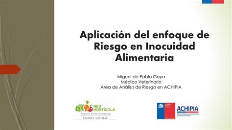 Pdf Aplicaci N Del Enfoque De Riesgo En Inocuidad Alimentaria