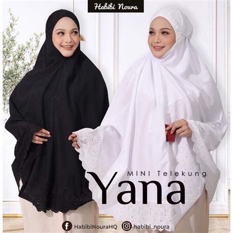 Telekung Mini Berpoket Yana Plussize Cotton Umrah Haji Tanpa Kain