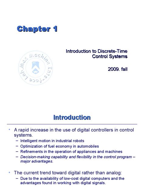 Ogata Discrete-Time Control System - Chap1 | PDF | Discrete Time And ...