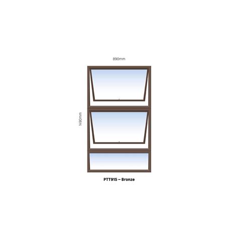 Window Frame Aluminium Ptt915 Bronze Left Hand