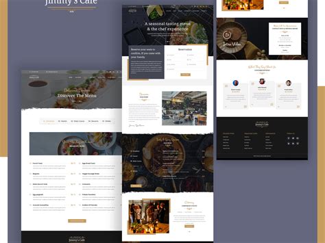 Restaurant Website Templates by Expound Coderz on Dribbble