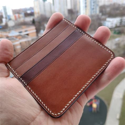 Leather Craft Cardholder Free Pattern Pdf Leather Bag Tutorial