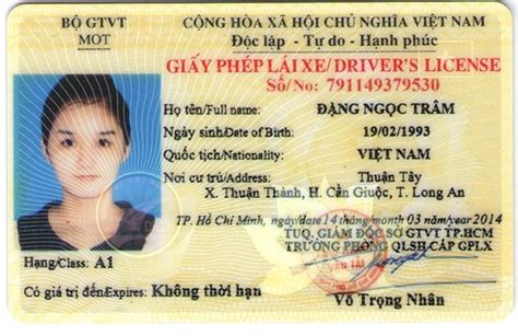 Bằng A1 là bằng gì Bằng A1 chạy được xe gì