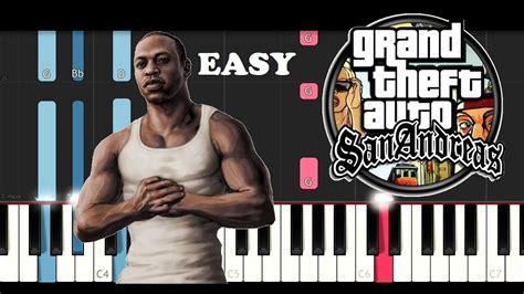 Gta San Andreas Theme Slow Easy Piano Tutorial Youtube