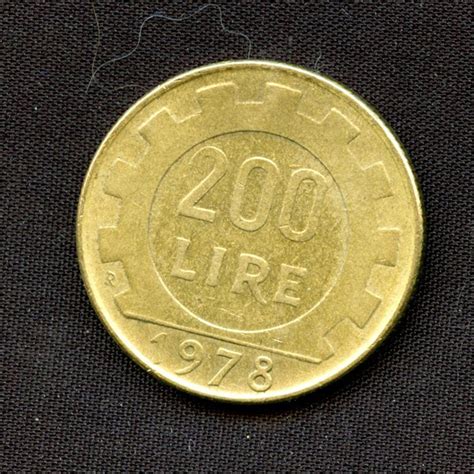 1978 Italie Italiana 200 Lire Coin Vintage Etsy