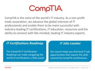 Introduction To The Comptia Certification Roadmap And It Job Locator