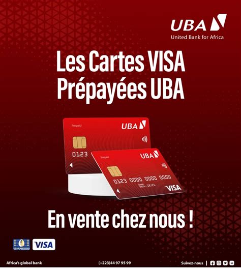 Carte VISA Prépayée UBA 1000f offert en bon dachat sur zone affaire