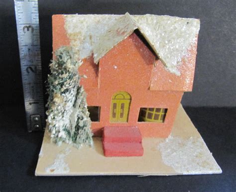 Dolly Toy Co Vintage Christmas Village Putz Houses Santa Sleigh Church